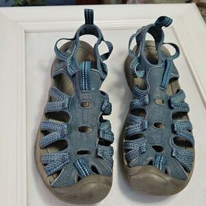 Keen Women's Blue Waterproof Washable Sandals Hiking & Water Shoes Fits Size 8.5